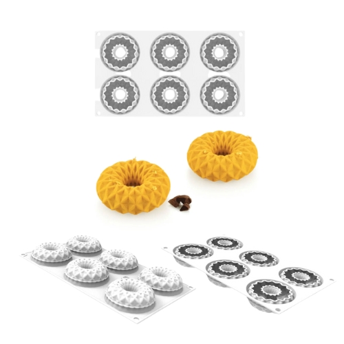 [51661560] SILIKOMART SILICONE MOLD KALEIDO 75 N.6 Ø7.5CM H2.5CM VOL 75ML