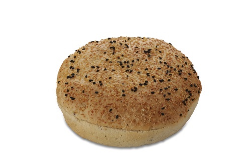 [02050046] ❄️PASTRIDOR 223360 (EX 2638) BLACK PEPPER HAMBURGER BUN Ø12.5CM  24 X 90GR