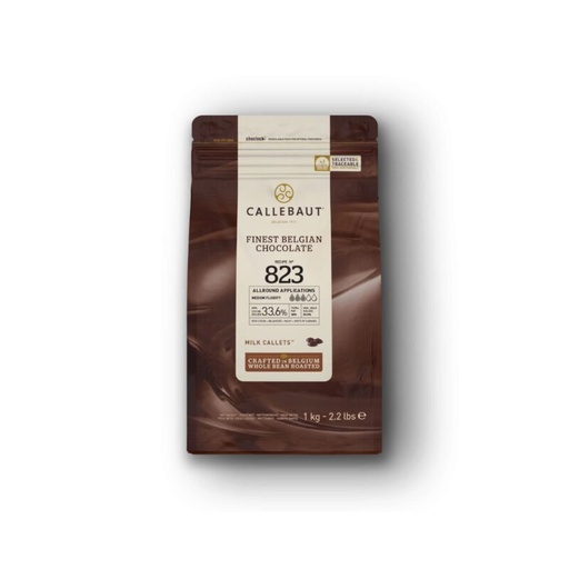 [03070538] CALLEBAUT 823-E1-U68 WITH MILK 34% IN 1KG CALLETS