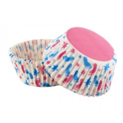 [70407421] Cupcakevormpjes kleine voet50 stukken =blister