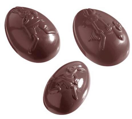 [70410268] MOULE À CHOCOLAT OEUF OLYMPIA 6 FIG 82X56X CW1042HT28MM / 2X3