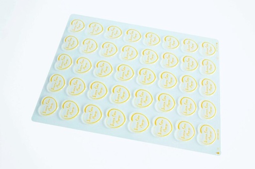 [08057188] PCB Blisters harten Happy Birthday Mom is 80 voetafdrukken 4,8x4,5 cm 2 stuks *** s / cd ***
