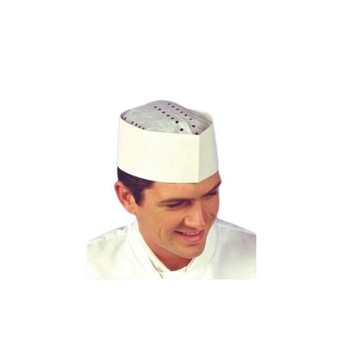 [53152800] WIT/BLAUW PAPIEREN MUTS 100 STUKKEN