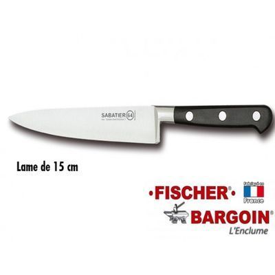 [57660760] FISCHER SABATIER 64 CUISINE 15CM MITRE INOX 3 RIVETS 241-15