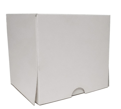 [26101216] BOITE A GATEAUX BLANCHE 17X10X10 CM  FOST + COMPRIS