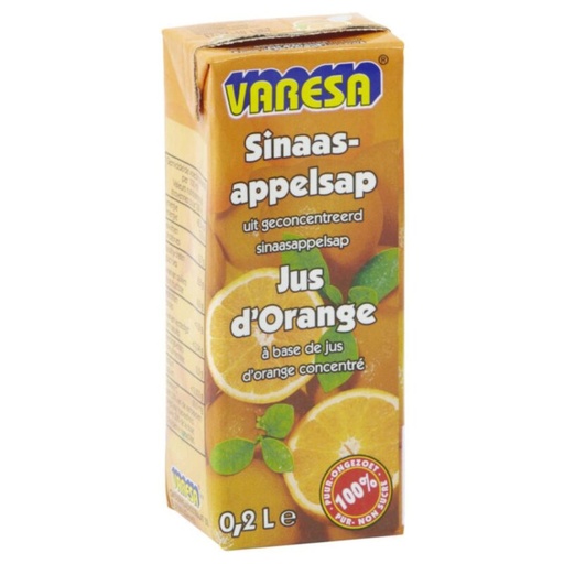 [06100603] BOISSON VARESA JUS D'ORANGE  BERLINGOT  30 X 20CL