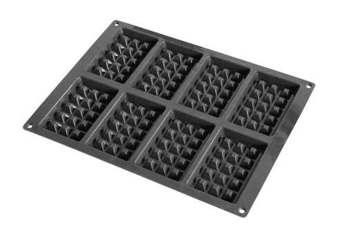 [51657381] FX-02300-00 FLEXIPAN® WAFFLE INSPIRATION MOLD 12.7X8CM H1.5VM VOL 100ML 8EMP