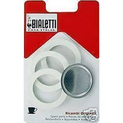 [54913955] BIALETTI SET 3 GASKETS+FILTER 3-4T NEW MOKA