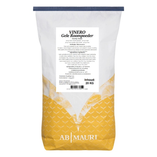 [05101379]  MAURI VINERO MIX PASTRY CREAM GEELE ROOMPOEDER IN POWDER 20KG