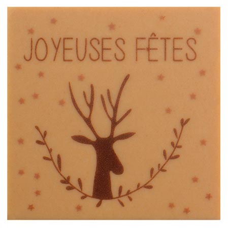 [08056659] 060322 PCB SQUARES CBC REINDEER 3.5 CM 120PCES ***S/CD***