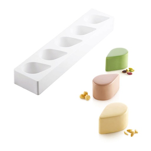 [51657444] SILIKOMART MULTIFLEX DROP 125 MOLD 80X51MM H 45MM VOL 125ML