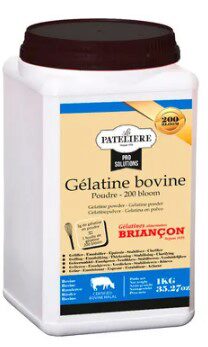 [03031077] GELATINE POUDRE BOVINE HALAL OR 200 BLOOM LA PATELIÈRE 1 KG  
