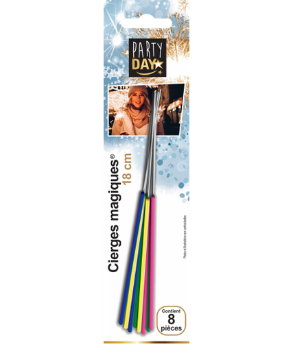 [08060060] Colored Sparkler 18cm 8 pcs