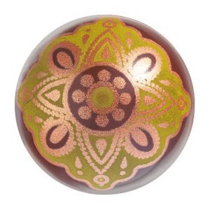 [08057611] 070499 PCB BALLS CN STAINED GLASS 3 DESIGNS Ø 3 CM 88PCES ***S/CD***