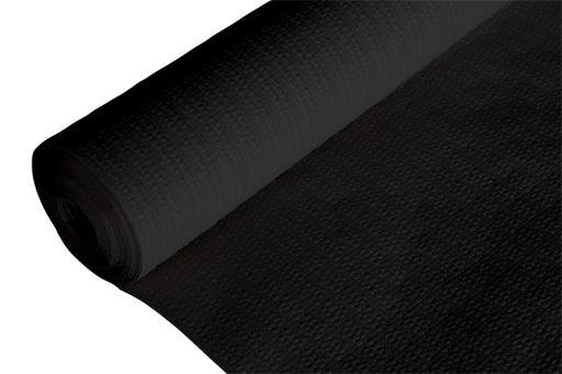 [44665140] C&T PROF BLACK EMBOSSED TABLECLOTH 1.18 X 20 M