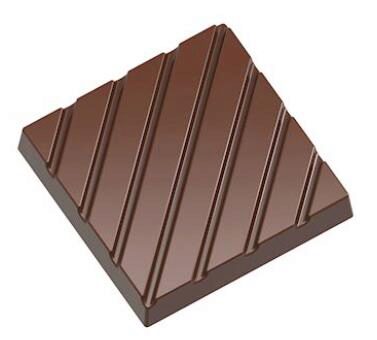 [70410440] CARAQUE CHOCOLADEVORM MET LIJNEN CW198013.5X27.5CM * 3X7 *5.5GR