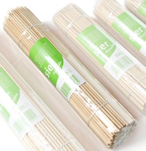 [53522253] SIER BAMBOE SPIESJES Ø 3 MM / 25CM - PAK VAN 200