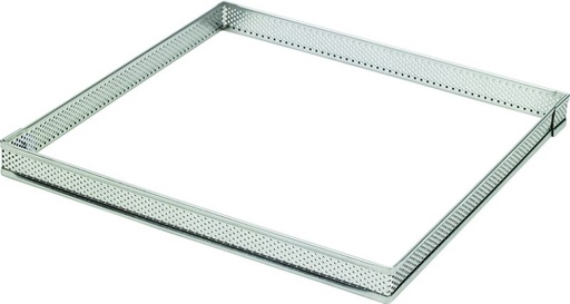 [55079449] MF SQUARE PERFORATED STAINLESS STEEL 22*22 HT 2CM