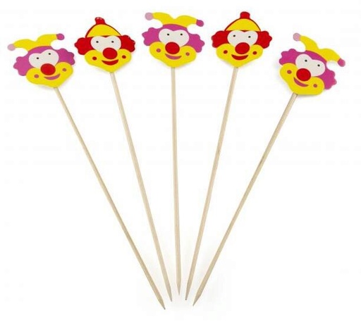 [53533116] SIER PIQUE CLOWN 19CM PAQUET DE 100 PCES