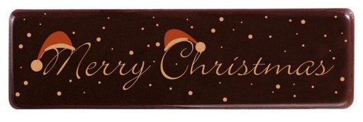 [08058025] 074352 PCB RECTANGLES CN MERRY CHRISTMAS 7X2 CM 110PCES ***S/CD***