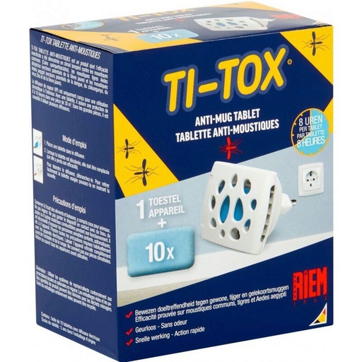 [55091098] RIEM TI TOX TABLETTE ANTI-MOUSTIQUES STARTER KIT