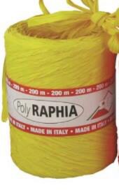 [70410300] POLY RAFFIA 15MM X 200M LIGHT YELLOW R63