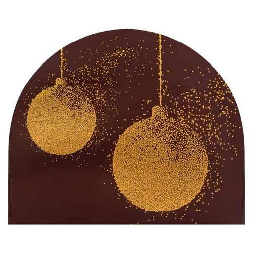 [08057304] 065130 PCB CHRISTMAS BALLS END CAPS 8.2X6.8 CM 40PCS ***S/CD***