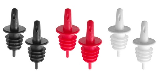 [57660488] HENDI SET OF 6 POURING STOPPERS WITH SPOUTS IN 3 COLORS