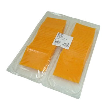 [06100395] FROMAGE CHEDDAR ROUGE TRANCHE 10/10 VEPO CHEESE 1KG (50X20GR)