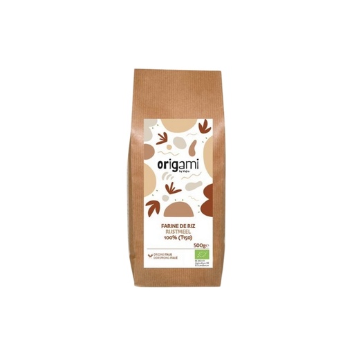 [08059025] ORIGAMI RICE FLOUR 100% (T150) ORGANIC 500GR