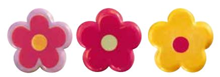 [08057135] PCB Fleurettes WC 10 designs ø 2,2 cm 234pces ***s/cd***