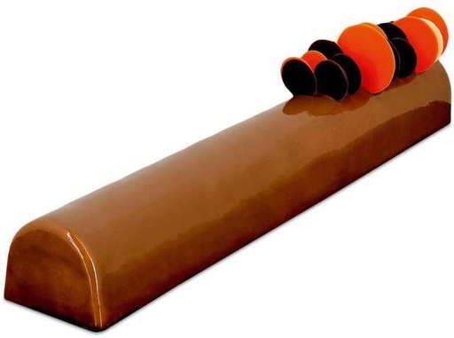 [08074066] BU2020 STANDARD PVC LOG MOLD 50X6X5CM 12PCS