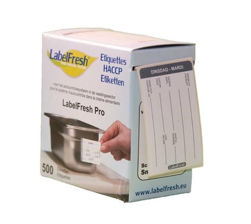 [70409739] LABELFRESH *PRO* 500 ETIKETTEN 70X45MM "DINSDAG"