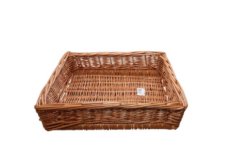 [50626066] PANIER OSIER PLAT 40X30XH10CM