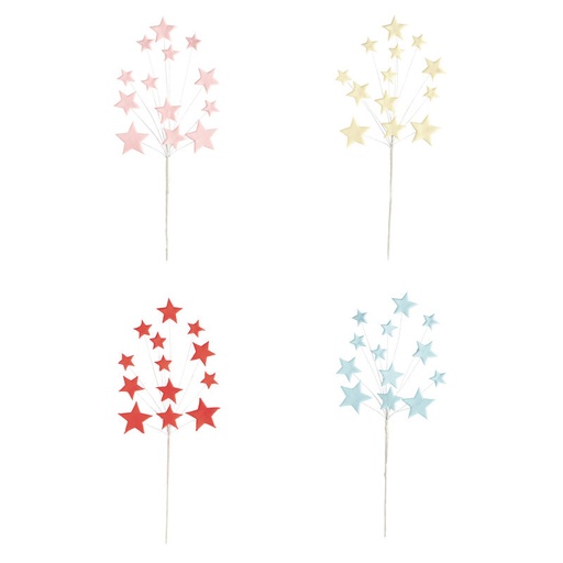 [08080024] 1011102 ASSORTIMENT D ETOILES  12PCES