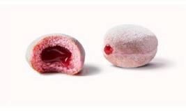 [02060042] ❄️DAUPHINE 2104763 MINI PINK DONUT FILLED WITH RED BERRIES 105X25GR *** S/CDE ***