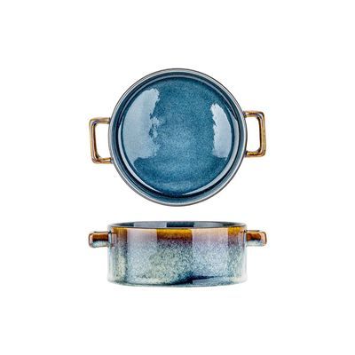 [57658228] C&T QUINTANA BLUE BOWL 13CM H 5.5CM 45CL - 2936013