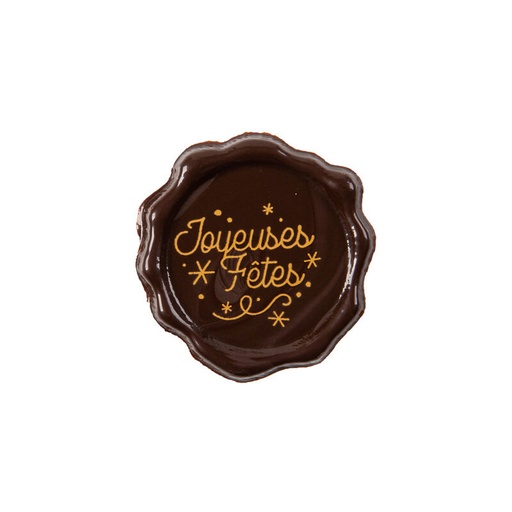 [08082184] 2015853 TAMPON JOYEUSES FETES CHOCOLAT NOIR 38MM 120PCES