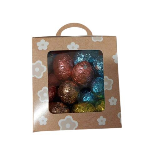 [60700496] KRAFT "LILOU" EIERDOOS MET VENSTER 250GR VERPAKKING VAN 25 STUKS