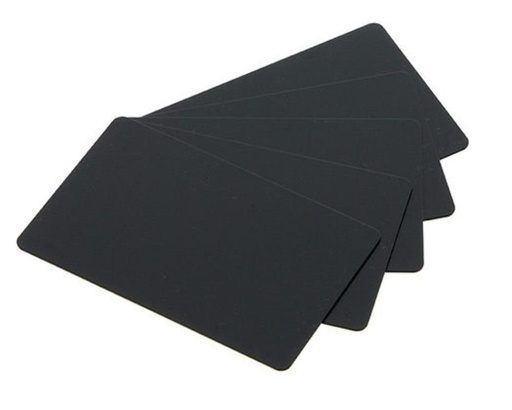 [57665013] EDIKIO CARTES PVC NOIRES MATES - 0,76 MM -86X54MM  5X100 PCES POUR ACCES/FLEX/DUPLEX