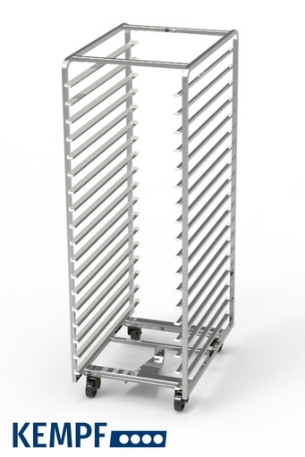 [55500289] ECHELLE PATISSIERE 16 NIVEAUX  40 X 60 ENTREE 40 INOX -ESPACE ENTRE NIVEAUX 10CM