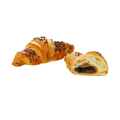 [02040177] ❄️VAMIX RB63 CROISSANT CHOCOLADE HAZELNOOT BOTER 32X100GR