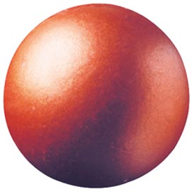 [08056024] 000217 PCB BOULES CB DRAGÉIFIÉES CUIVRE Ø 2 CM 63PCES ***S/CDE***