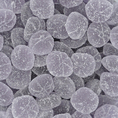 [14030114] JORIS PURPLE FLOWER CANDIES TRANSPARENT TUBO 1KG