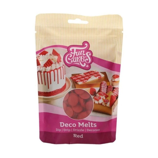 [70407287] FUNCAKES DECO MELTS ROUGE 250GR