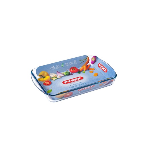 [57661193] PYREX PLAT RECT 40X28XH6CM-3.7L BOROSILICATE -40+300°