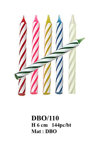 [23010014] BOUGIES 1 AN DBO 110 ANNIVAIRSAIRE TONS ASS144 PCES