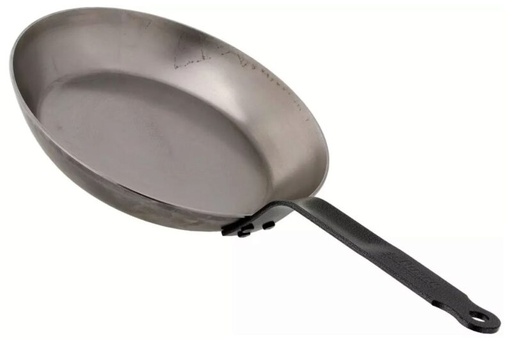 [57659291]  DE BUYER INDU KOOLSTOFSTALEN PAN 24CM LYON CUT.