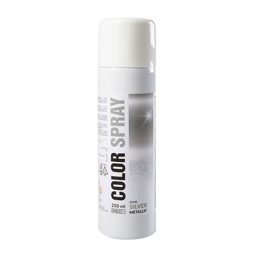 [08030409] 1022950 SPRAY COLORANT METALLIC SILVER 250ML