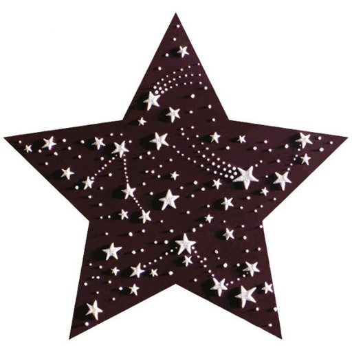 [08056676] 060357 PCB ETOILES CN AVEC RELIEF 4 DESIGNS 72PCES***S/CD***